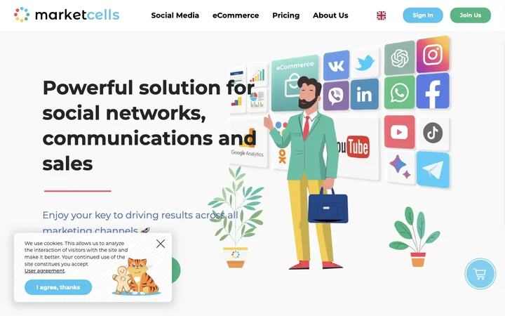 Marketcells product preview