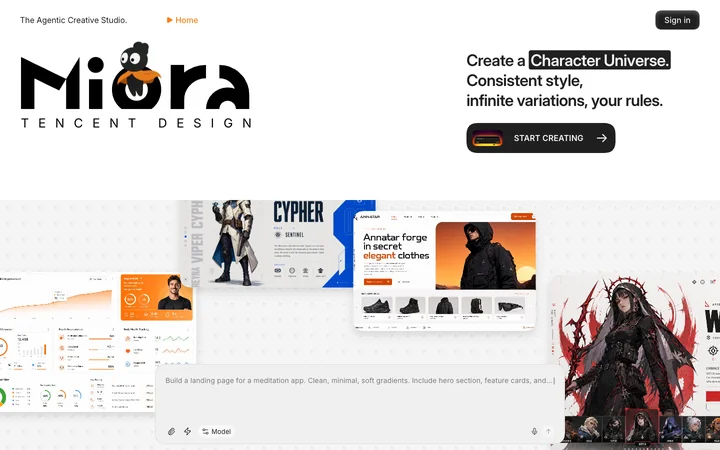 Miora product preview
