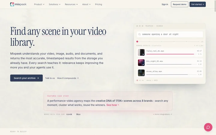 Mixpeek product preview