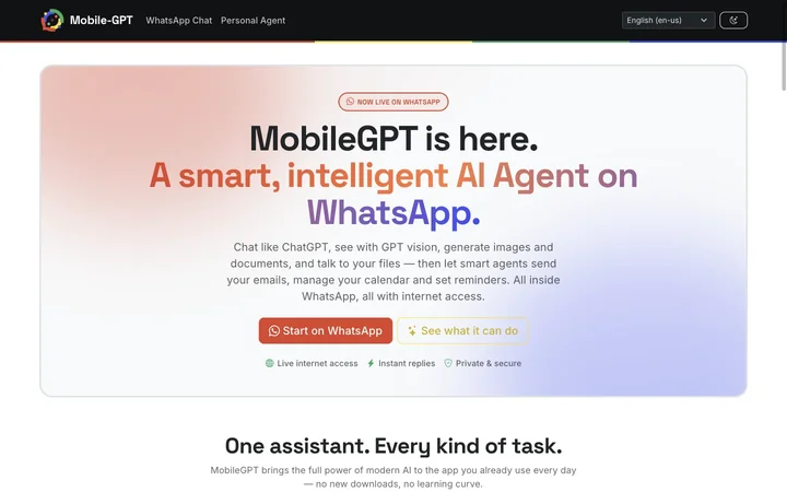 MobileGPT product preview