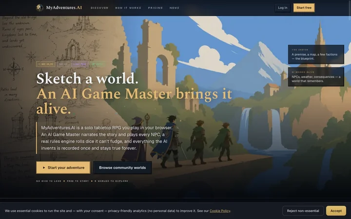 MyAdventures.AI product preview