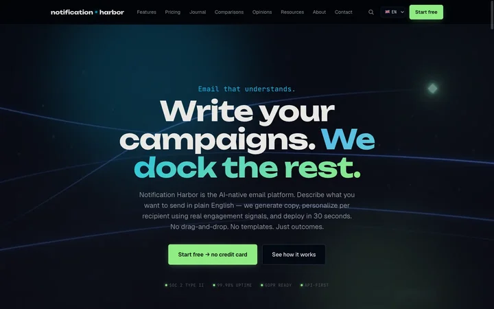 Notification Harbor product preview