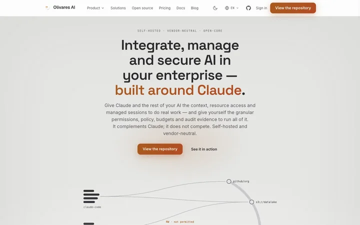 Olivares AI product preview