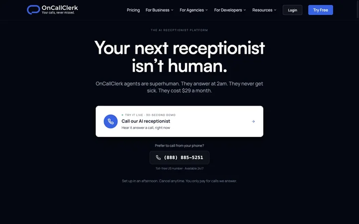OnCallClerk product preview