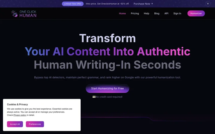 OneClickHuman product preview