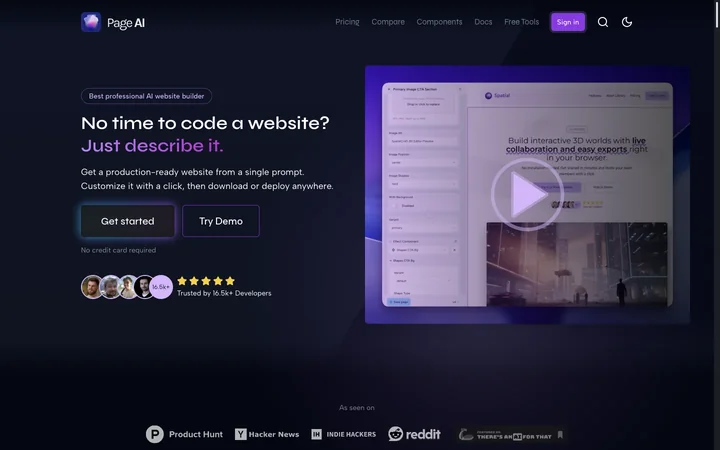 PageAI product preview
