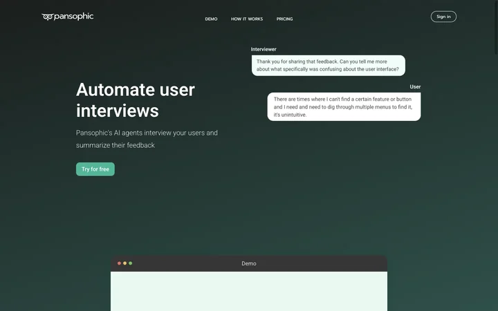 Pansophic product preview