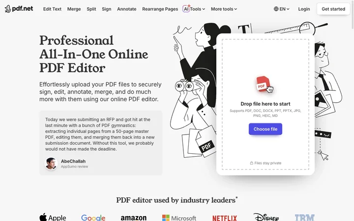 pdf.net の製品プレビュー