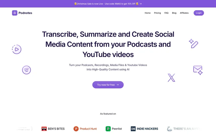 Podnotes product preview