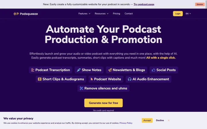 Podsqueeze product preview