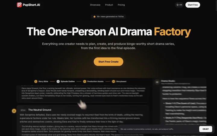 PopShort AI product preview