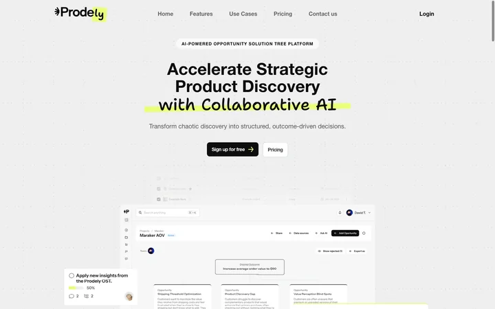 Prodely product preview