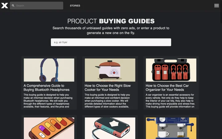 Product Buying Guides 产品预览