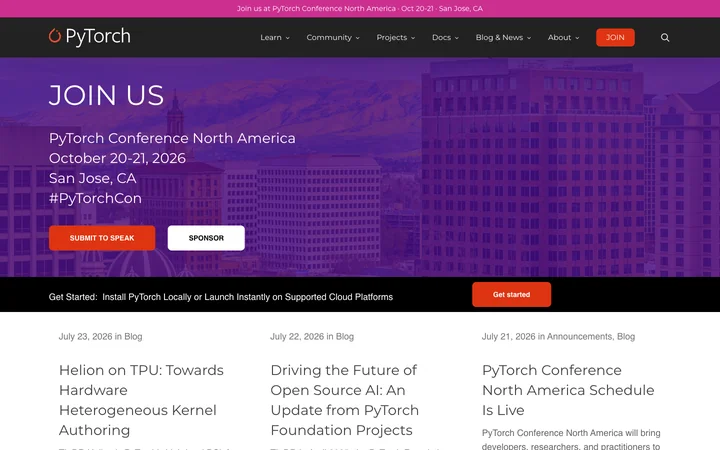 PyTorch product preview