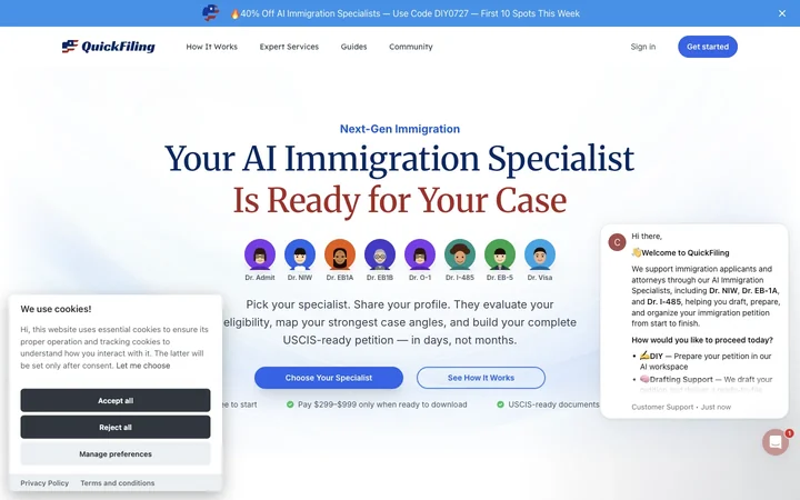 QuickFiling product preview