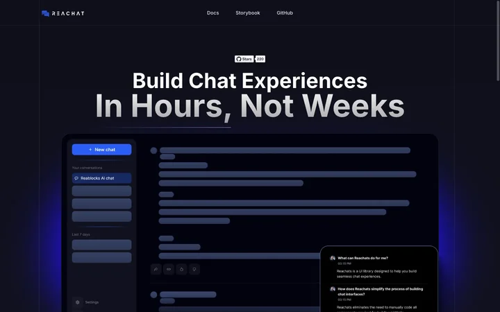 Reachat product preview