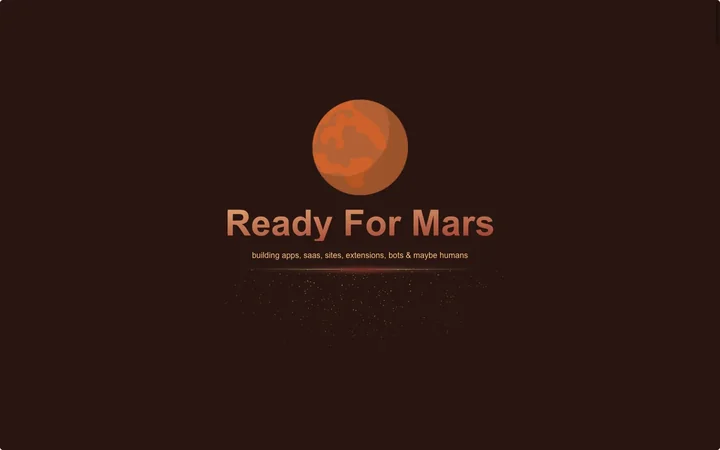 Ready For Mars product preview