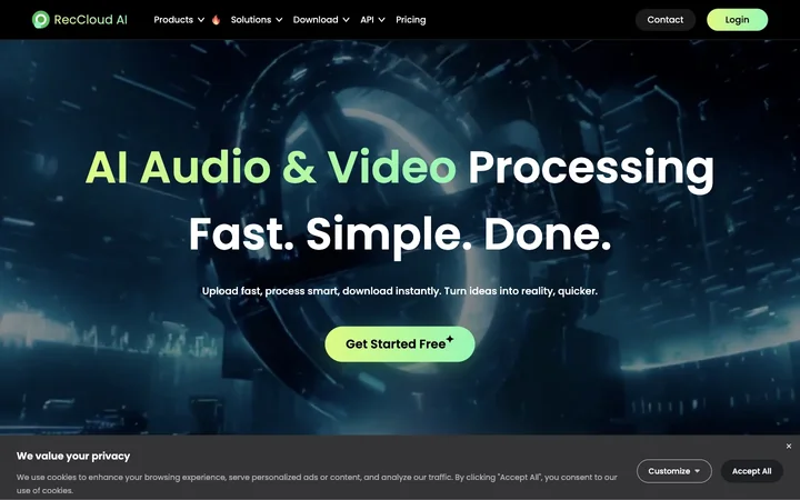 RecCloud product preview