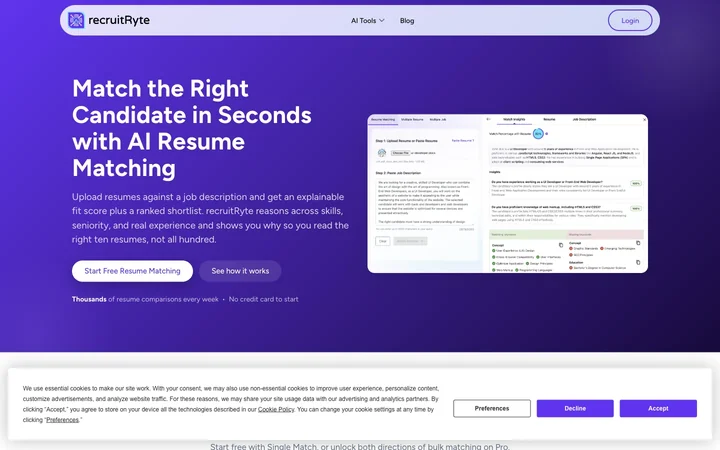RecruitRyte product preview