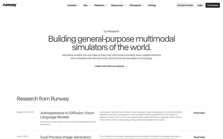 Runway AI product preview