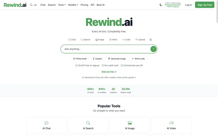 Rewind.ai product preview
