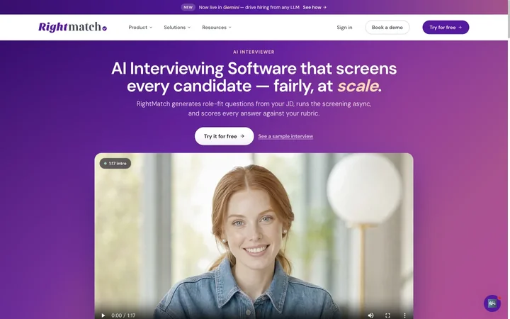 RightMatch product preview