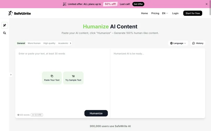 SafeWrite product preview