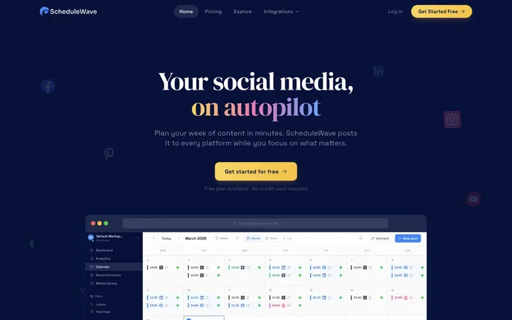 ScheduleWave product preview