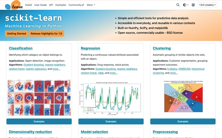 scikit-learn product preview