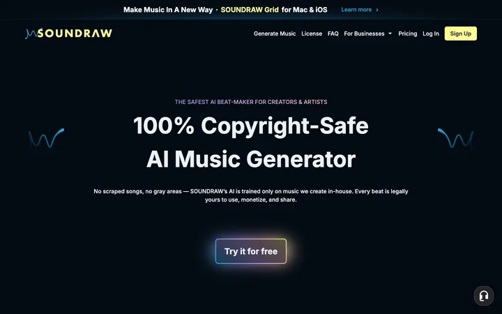 SOUNDRAW product preview