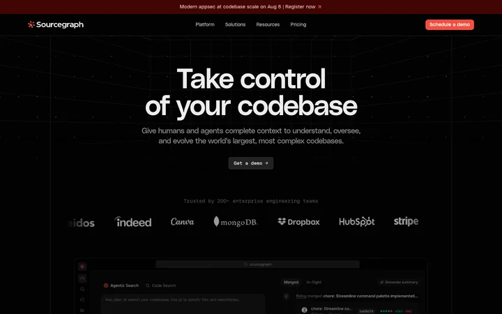 Sourcegraph product preview