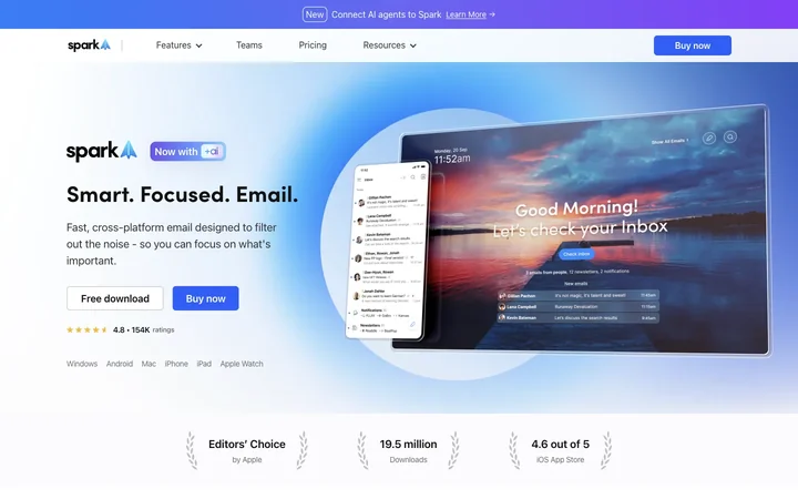 Spark Mail 제품 미리보기