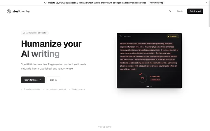 StealthWriter product preview