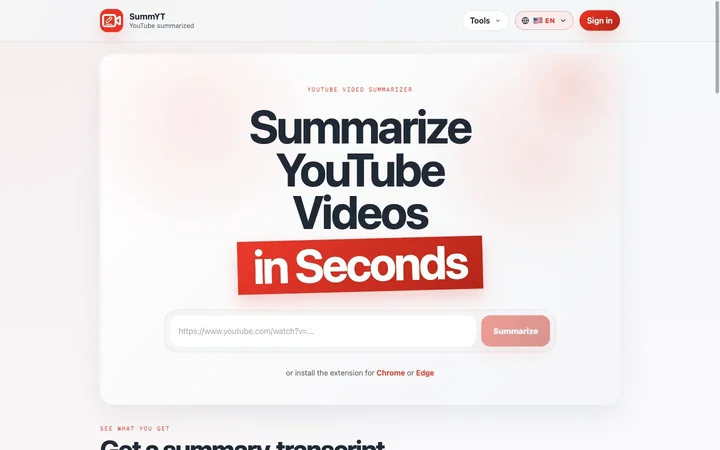 SummYT product preview