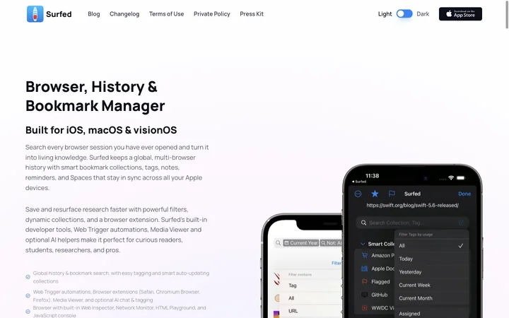 Surfed product preview