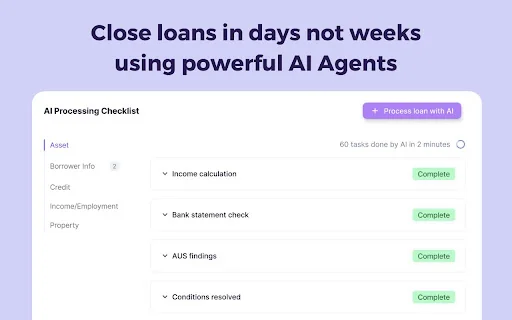 Addy AI - AI for Mortgage Pros product preview