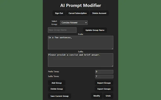 AI Prompt Modifier 封面图 2