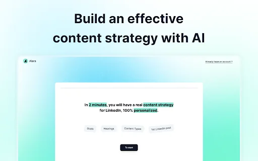 Alara - 在 LinkedIn 上取得成功的解决方案 封面图 2
