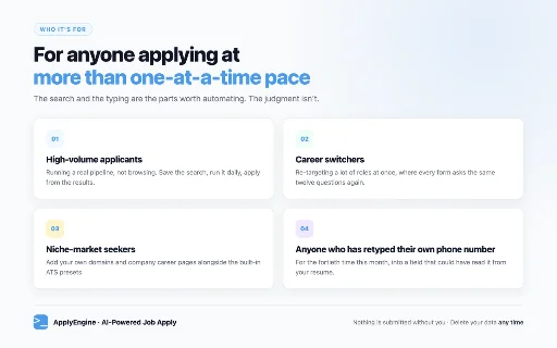 ApplyEngine - AI-Powered Job Apply 封面图 4