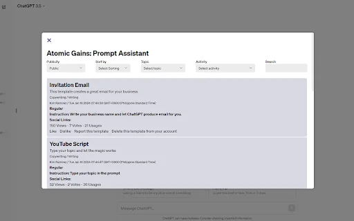 Atomic Gains: Prompt Assistant 封面图 3