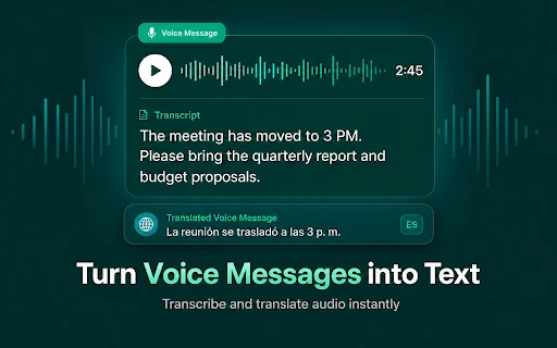WhatsApp Web 中使用 AI 将音频转文字＋翻译 封面图 2