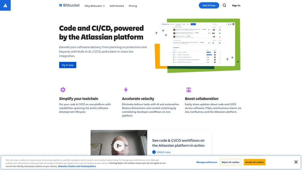 Bitbucket product preview