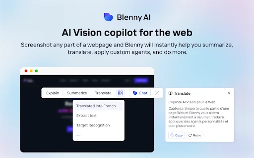 Blenny - AI Vision Co-Pilot Powered by GPT-4V product preview