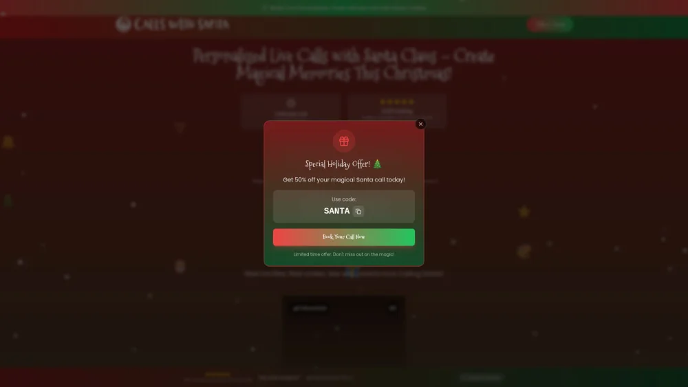 Calls with Santa product preview
