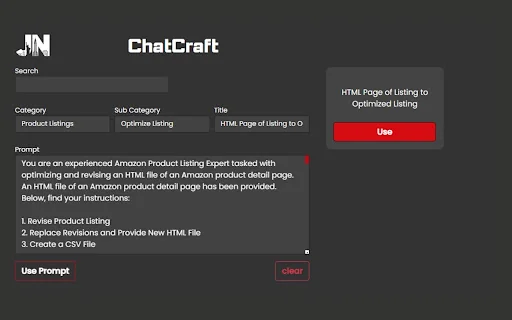 ChatCraft - Amazon Seller ChatGPT Prompts 封面图 5