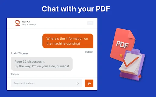 聊天PDF | 询问你的pdf product preview