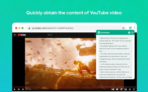 Summary Webpage - Summarize Youtube videos | AI - Assistant 封面图 2