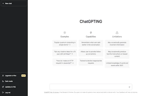 ChatGPTING product preview