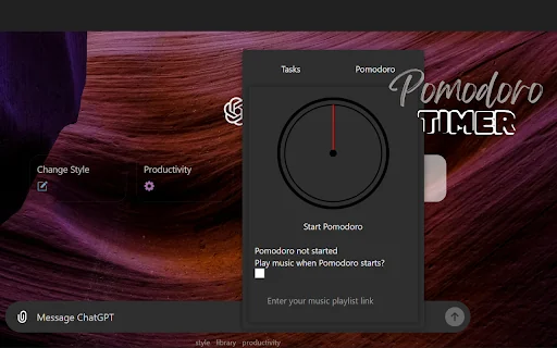 Chatsson: ChatGPT Backgrounds, To-Do, & Pomodoro 封面图 5