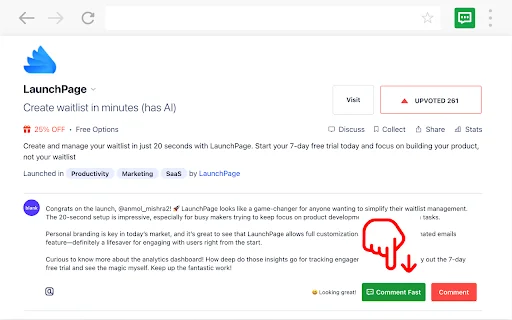 Comment Fast - AI Comment Generator for Social Media 封面图 2